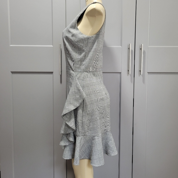 Aqua dress ruffle sleeveless - Picture 4 of 7